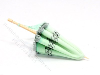 (image for) Miniature Parasol for Dollhouses - Green Music