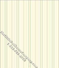 (image for) Dollhouse Scale Model Wallpaper Aqua Evelyn Stripe Pattern