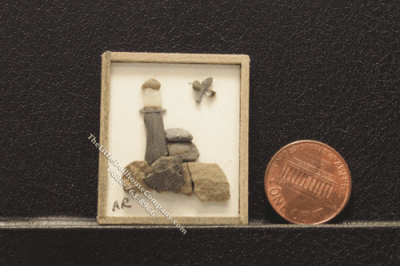 (image for) Dollhouse Miniature Lighthouse Pebble Art by Amy Robinson