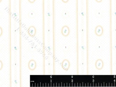 (image for) Cameo Stripe Wallpaper for Dollhouses - Peach