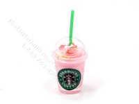 (image for) Miniature Starbucks Strawberry Frappe for Dollhouses