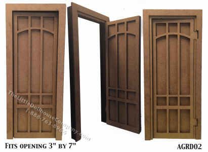 (image for) Dollhouse Miniature 12 Panel Door Kit