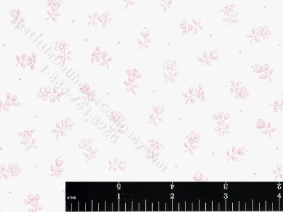 (image for) Pink Flowers Miniature Wallpaper for Dollhouses