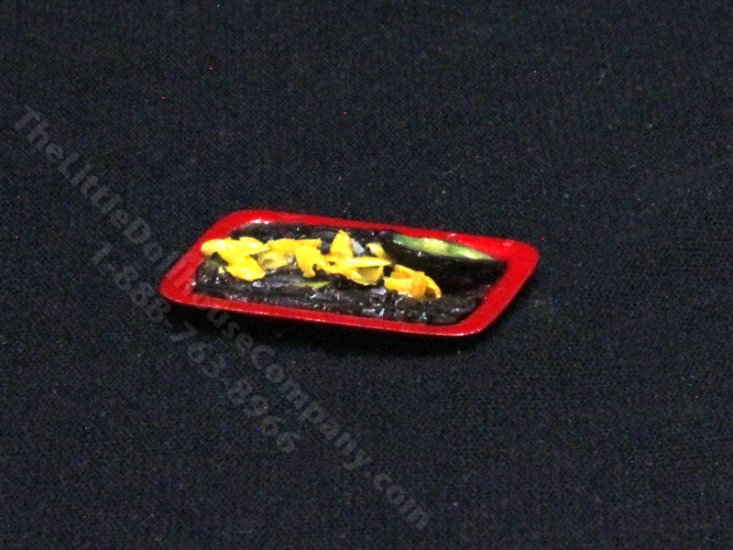 (image for) Miniature Tray of Refried Beans for Dollhouses