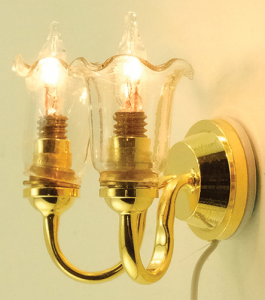 (image for) Double Candle Shell Wall Sconce