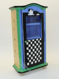 (image for) Miniature Closed Front Cat Themed Armiore for Dollhouses