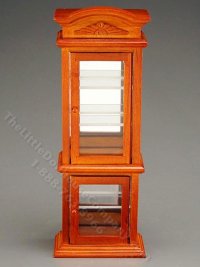 (image for) Miniature Empty Glass Cabinet for Dollhouses