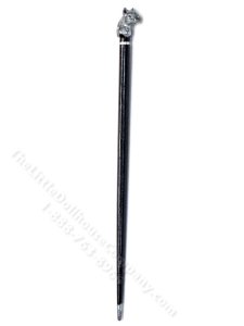 (image for) Miniature Sterling Silver Horse Topped Gentleman's Cane