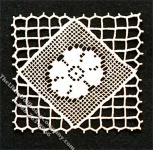 (image for) Miniature Square Laser Cut Doily for Dollhouses