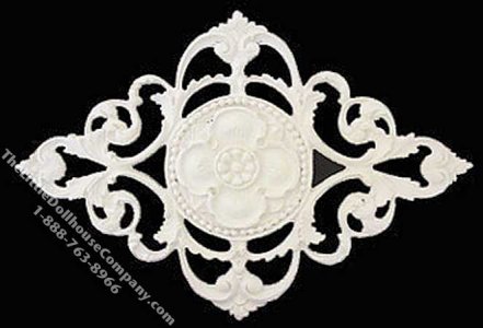 (image for) Dollhouse Scale Model Ceiling Carving