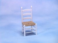 (image for) Dollhouse Miniature Shaker Side Chair - Woven Seat