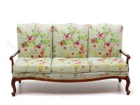 (image for) Miniature Accent Settee for Dollhouses - Floral