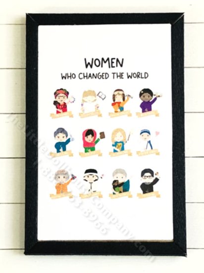 (image for) Miniature Women Who Changed the World Rectangular Print