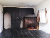 (image for) Assembled Vintage Pink Tudor Cottage Dollhouse
