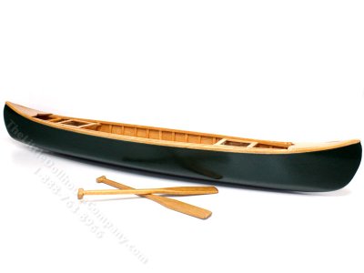 (image for) Full Scale Miniature 16" Canoe for Dollhouses