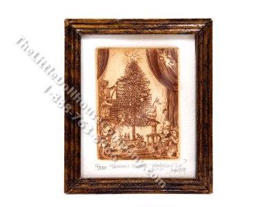 (image for) Vintage Miniature Signed Copper Plate Etching Print by John Anthony Miller with Certificate