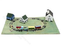 (image for) Miniature Handmade Model Train Diorama for Dollhouses