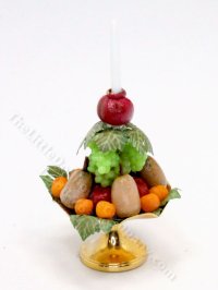 (image for) Miniature Candle and Fruit Centerpiece for Dollhouses