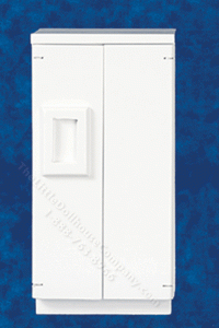 (image for) Miniature 2 Door White Refrigerator