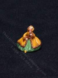 Miniature Handmade Elegant Lady Figurine (image for) Miniature Handmade Elegant Lady Figurine