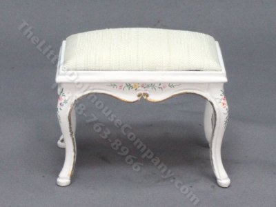 (image for) Grand Piano Bench, French Baroque 1908 - white