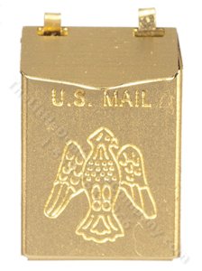 (image for) Miniature Brass Mailbox for Dollhouses
