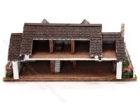 (image for) 1:144 Scale Ranch House Assembled Dollhouse