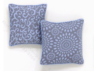 (image for) Miniature Grey Two Piece Pillow Set