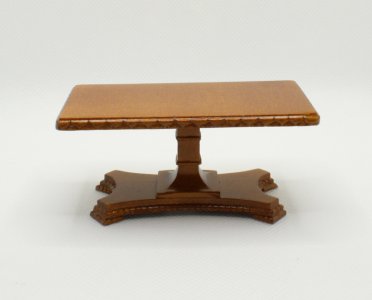(image for) Miniature Square Walnut Pedestal Table