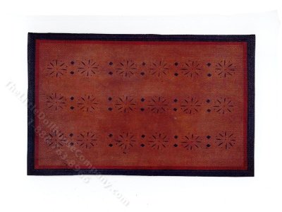 (image for) Miniature Handmade Painted Carpet for Dollhouses