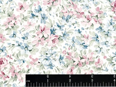 (image for) Pale Floral Pattern Miniature Wallpaper for Dollhouse