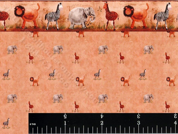(image for) Dollhouse Scale Model Orange Safari Wallpaper