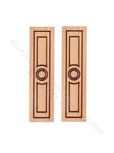 (image for) Miniature Circle Center Shutters for Dollhouses