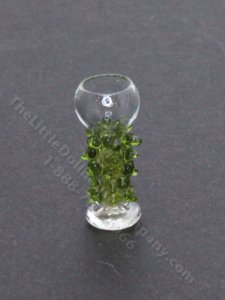 (image for) Miniature Green-Stemmed Wine Goblet by Gerd Felka