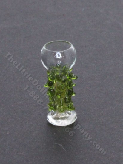 (image for) Miniature Green-Stemmed Wine Goblet by Gerd Felka