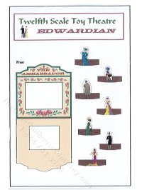 (image for) Miniature Toy Edwardian Theatre Kit for Dollhouses