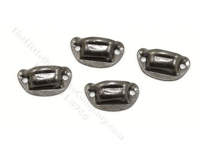 (image for) Miniature Pewter Victorian Drawer Pull for Dollhouses