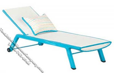 (image for) Dollhouse Scale Model Blue Sun Chaise