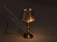 (image for) Miniature 12v Medium Table Lamp for Dollhouses - Blue
