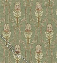 (image for) Dollhouse Scale Model Wallpaper Tulip Tapestry Pattern