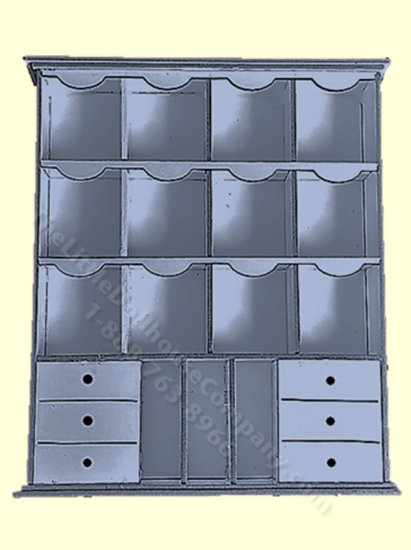 (image for) 1:24 Scale Miniature Apothecary Cabinet Kit