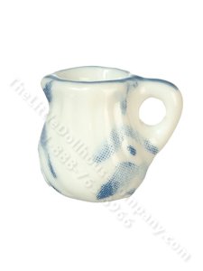 (image for) Miniature Pitcher for Dollhouses - Blue Abstract