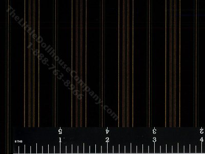 (image for) Dollhouse Scale Model Black Striped Wallpaper