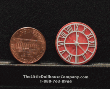 (image for) Dollhouse Scale Model Wall Clock by Pierluigi