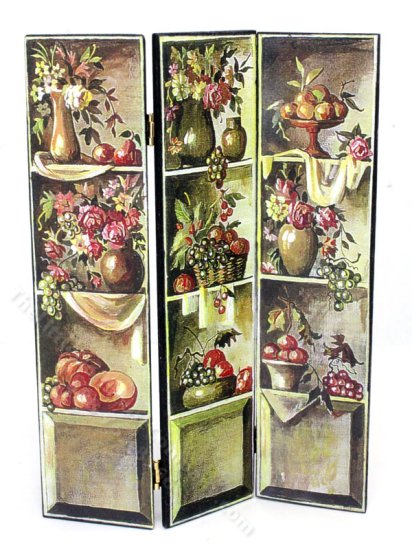 (image for) Miniature Bedroom Privacy Screen for Dollhouses