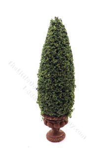 (image for) Miniature 6" Topiary in Round Ornamental Pot for Dollhouses
