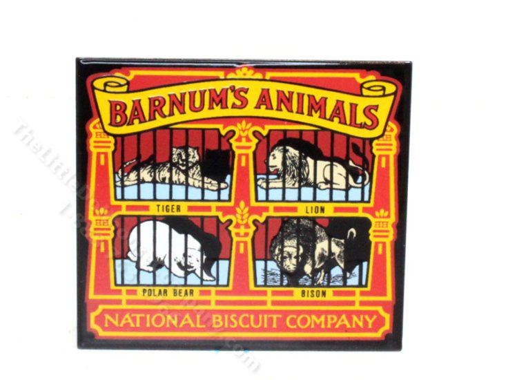 (image for) Miniature "Barnum's Animals" Sign for Dollhouses