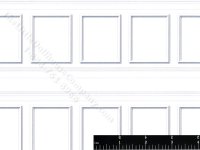 (image for) Wainscot Strips Miniature Wallpaper for Dollhouses