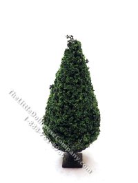 (image for) Miniature 4 inch Topiary in a Black Urn Base for Dollhouses