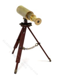 (image for) Miniature Brass Telescope for Dollhouses